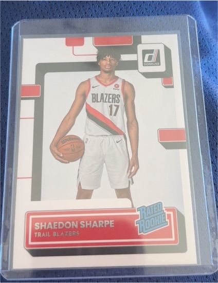 2022-23 Donruss #207 Shaedon Sharpe Rated Rookie — front
