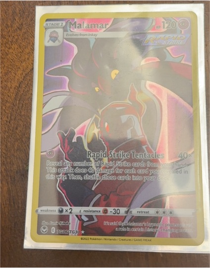 2022 Pokemon SWSH Silver Tempest #TG06/TG30 Malamar — front