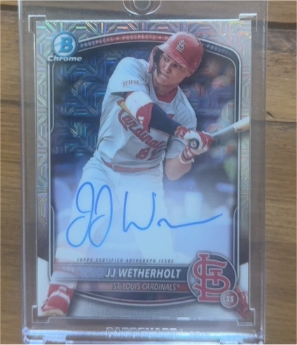 2025 Bowman Chrome JJ Wetherholt — front