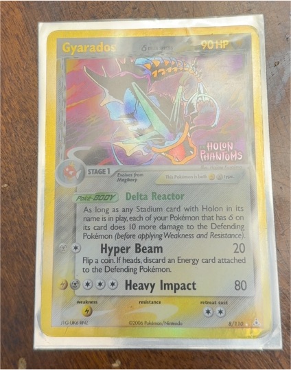 2006 Pokemon Holon Phantoms #8 Gyarados Delta Species — front