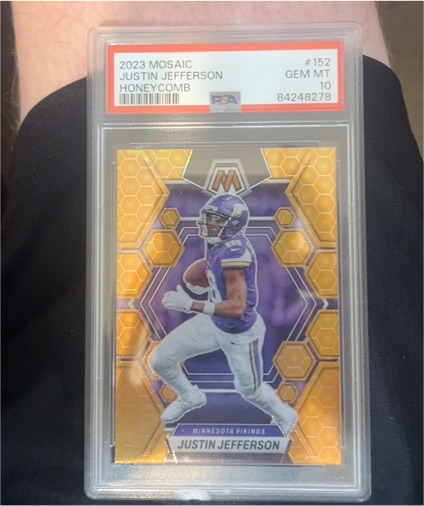 2023 Panini Mosaic #152 Justin Jefferson Honeycomb — front