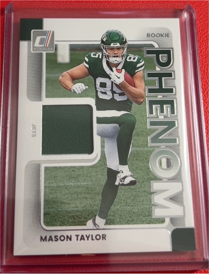 2025 Donruss Rookie Phenom Jersey #RPJ-MTR Mason Taylor — front