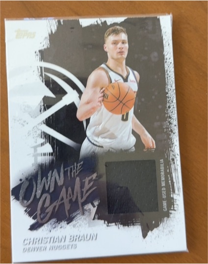 2025 Topps Own the Game #OTGA-CB Christian Braun — front