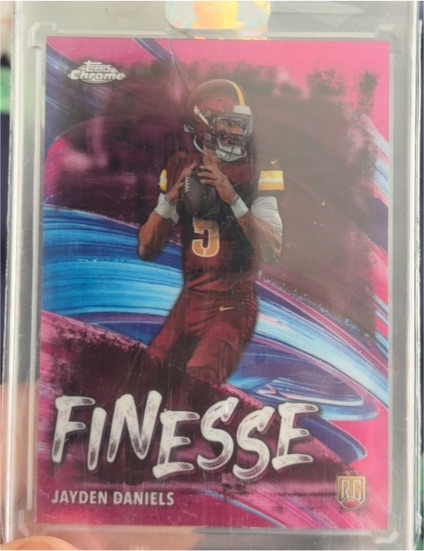 2024 Topps Chrome #F-3 Jayden Daniels Finesse — front
