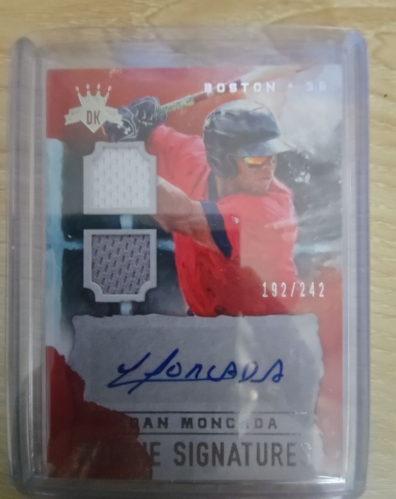 2017 Panini Diamond Kings DK Rookie Signatures #RS-YM1 Yoan Moncada — front