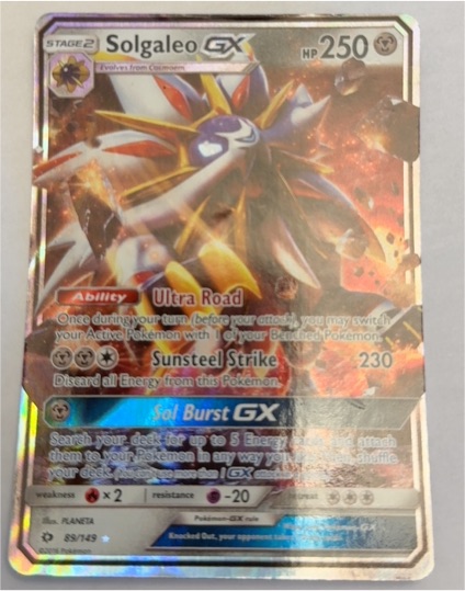 2017 Pokémon TCG Sun & Moon #89 Solgaleo GX — front
