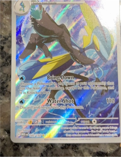 2023 Pokémon ME01: Mega Evolution #142 Inteleon Illustration Rare — front