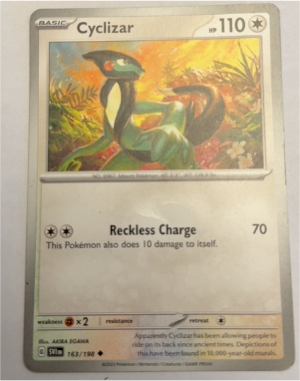 2023 Pokémon Scarlet & Violet #163 Cyclizar — front
