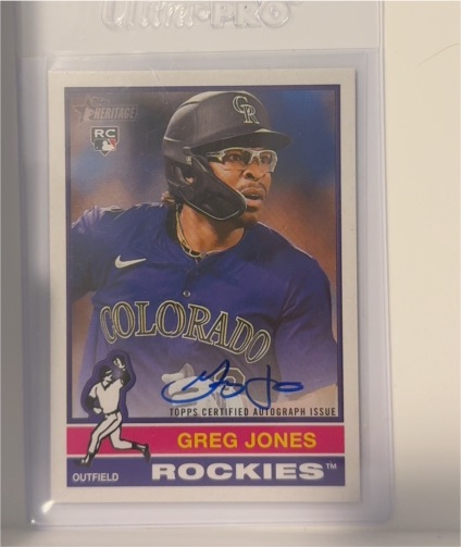 2025 Topps Heritage #ROA-GJ Greg Jones — front