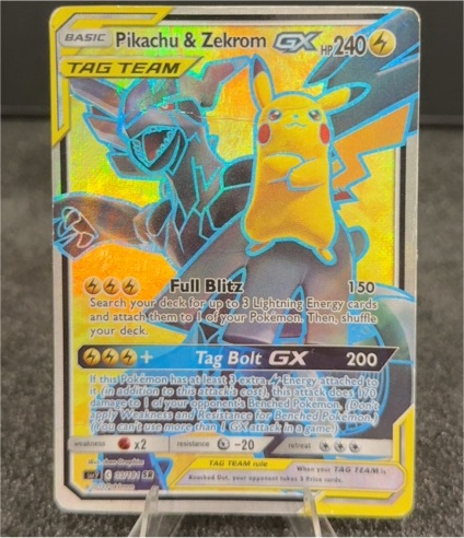 2017 Pokémon Sun & Moon #165/150 Pikachu & Zekrom GX — front