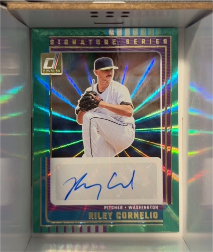2025 Donruss Signature Series #SG-RCM Riley Cornelio — front
