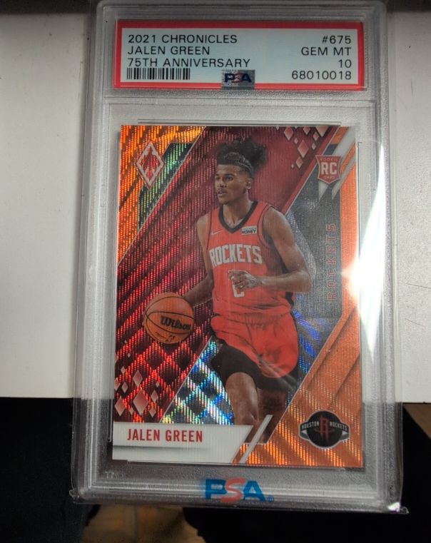 2021 Chronicles #675 Jalen Green 75th Anniversary — front