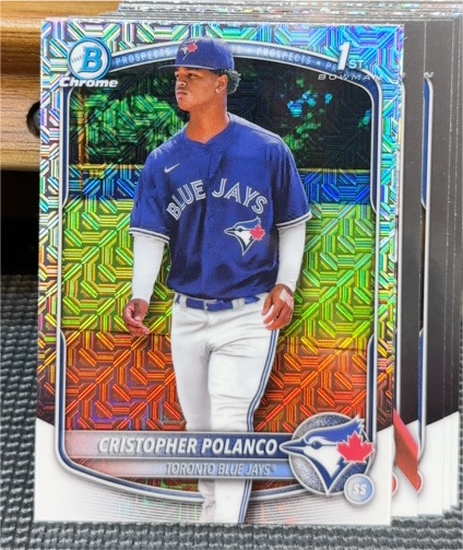 2025 Bowman Chrome #BCP-162 Cristopher Polanco — front