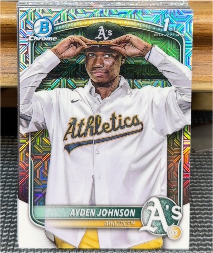 2025 Bowman Chrome #BCP-197 Ayden Johnson — front