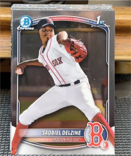 2025 Bowman Chrome Prospects #BCP-235 Sadbiel Delzine — front