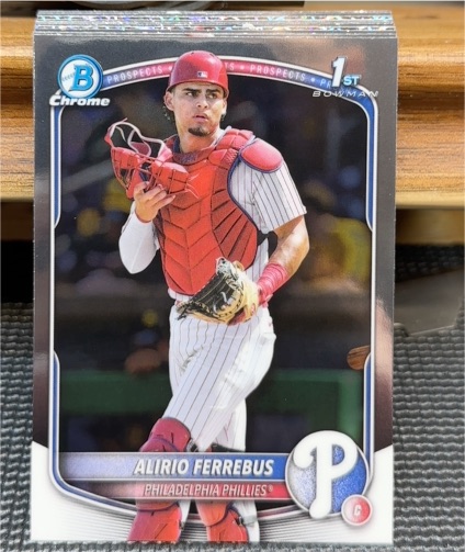 2025 Bowman Chrome #BCP-198 Alirio Ferrebus — front