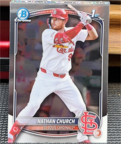 2025 Bowman Chrome #BCP-192 Nathan Church — front
