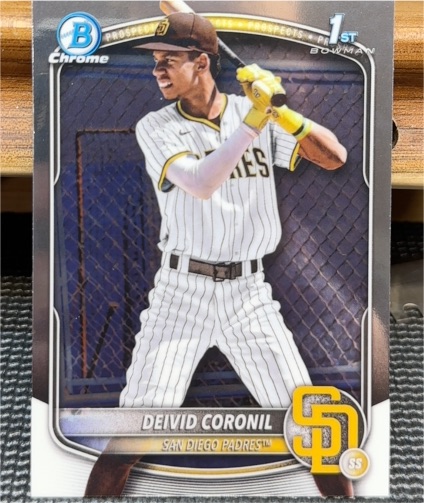 2025 Bowman Chrome #BCP-173 Deivid Coronil — front