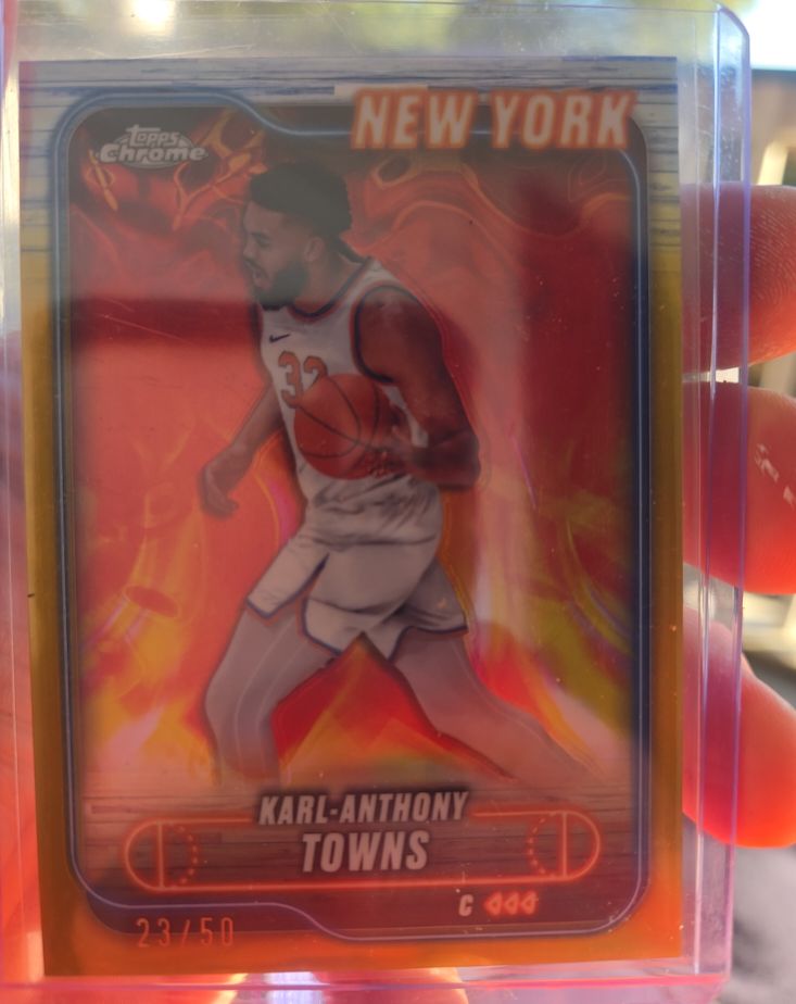 2024-25 Topps Chrome #52 Karl-Anthony Towns — front