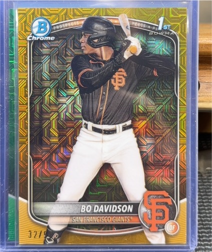 2025 Bowman Chrome #BCP-206 Bo Davidson — front