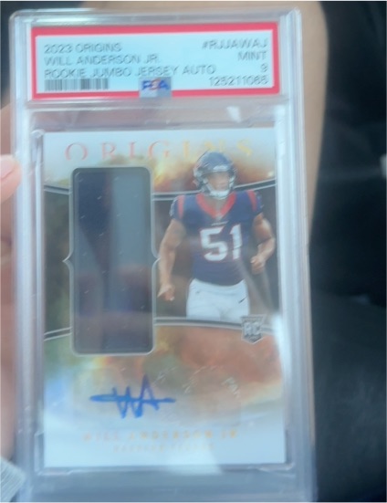 2023 Panini Origins #RJJA-WAJ Will Anderson Jr — front