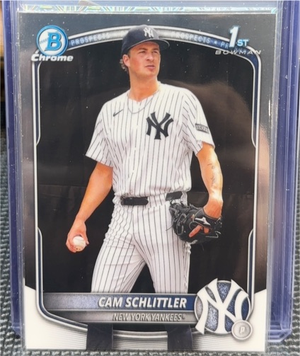 2025 Bowman Chrome #BCP-166 Cam Schlittler — front