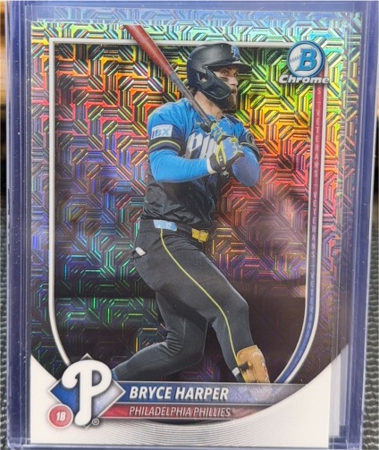 2025 Bowman Chrome #37 Bryce Harper — front