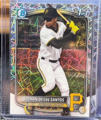 2025 Bowman Chrome #BCP-163 Johan De Los Santos — front