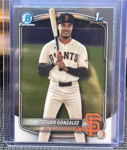 2025 Bowman Chrome #BCP-153 Josuar Gonzalez — front