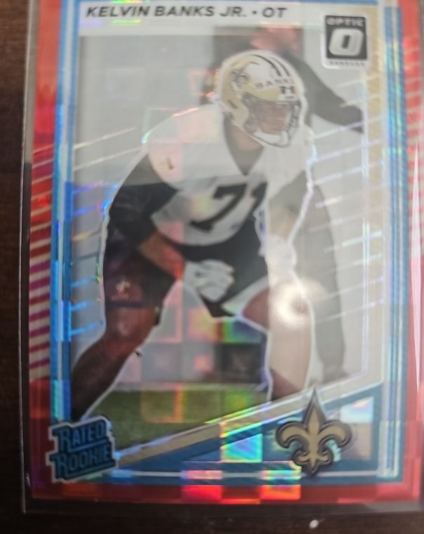 2025 Donruss Optic Preview Red Pandora #372 Kelvin Banks Jr. — front