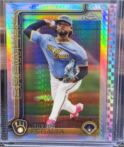 2025 Topps Chrome #95 Freddy Peralta — front