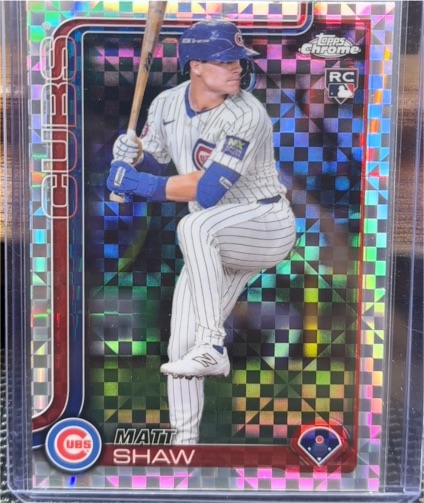 2025 Topps Chrome #219 Matt Shaw — front