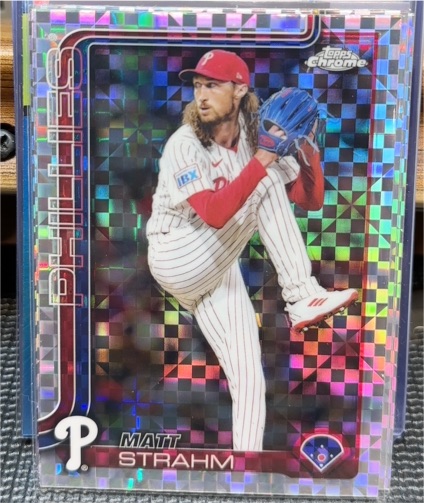 2025 Topps Chrome #178 Matt Strahm — front