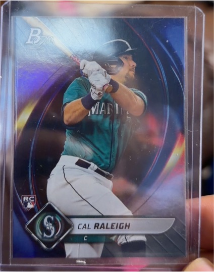 2022 Bowman Platinum #83 Cal Raleigh — front