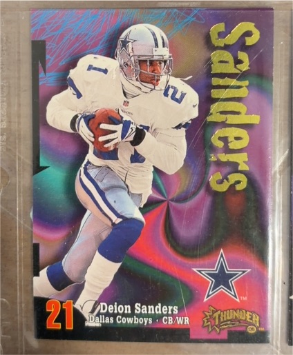 1998 SkyBox Thunder #206 Deion Sanders — front