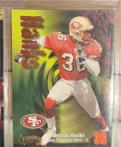1995 Thunder #36 Merton Hanks — front