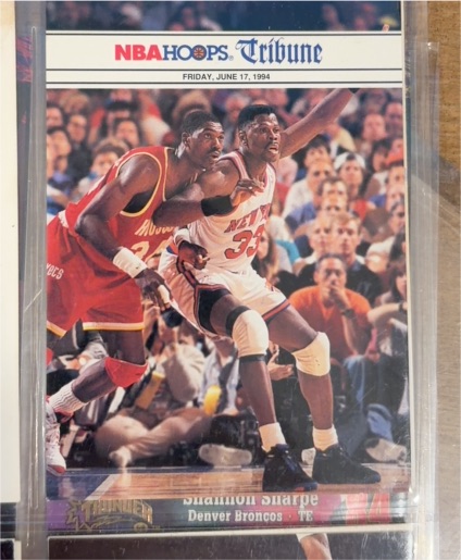 1994 NBA Hoops Tribune Shannon Sharpe — front