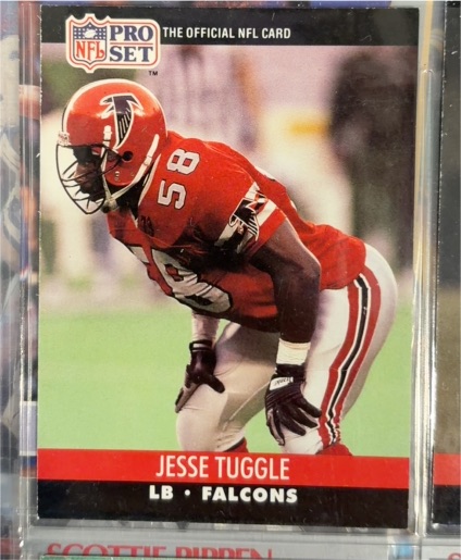 1990 Pro Set #432 Jesse Tuggle — front
