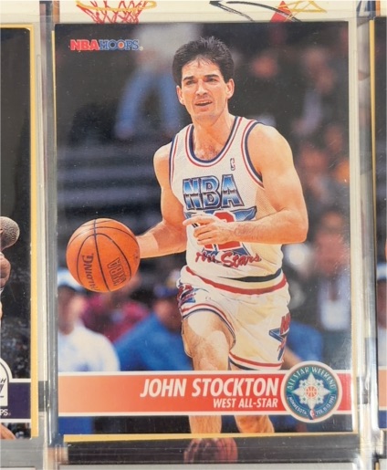 1994-95 NBA Hoops #250 John Stockton — front