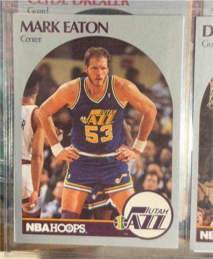 1990-91 NBA Hoops #287 Mark Eaton — front