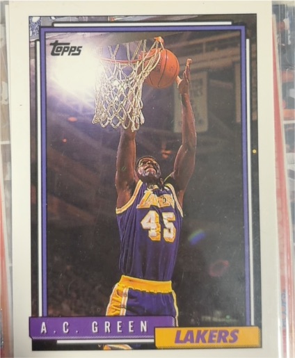 1992-93 Topps #159 A.C. Green — front
