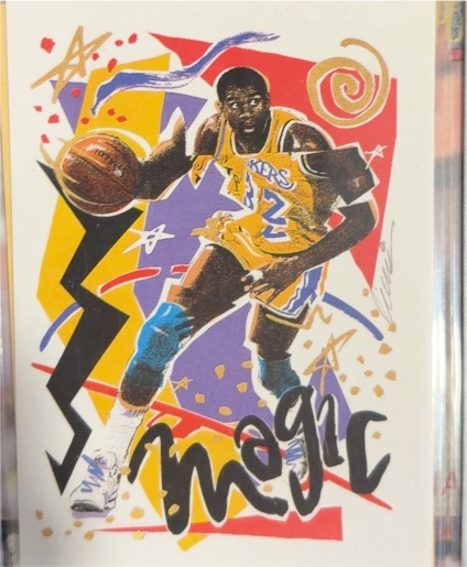 1990-91 Hoops #367 Magic Johnson — front