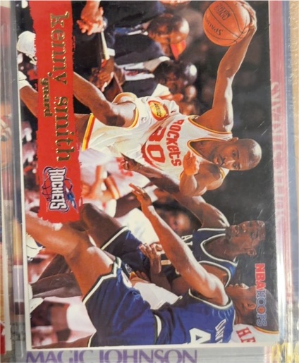 1995-96 NBA Hoops #64 Kenny Smith Houston Rockets — front