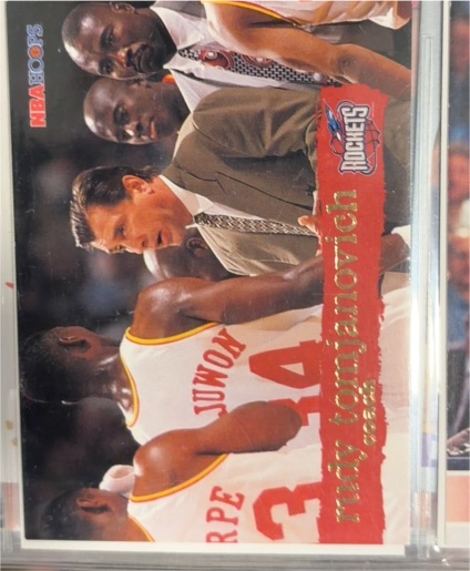1995-96 Hoops #179 Rudy Tomjanovich — front