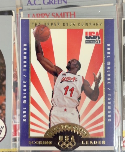 1996 Upper Deck USA #F3 Karl Malone Follow Your Dreams — front