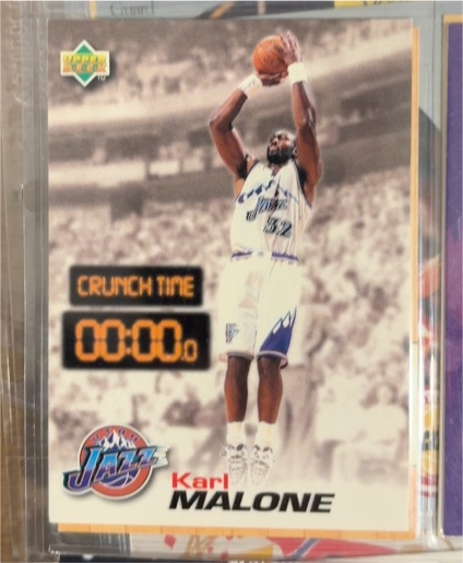 1997 Upper Deck Nestle Crunch Time #CT18 Karl Malone — front