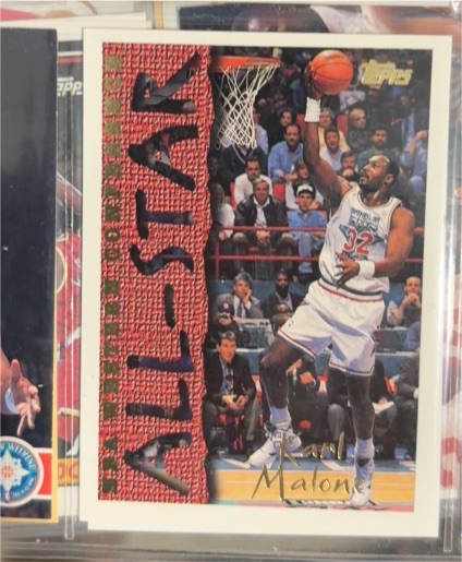 1994-95 Topps #185 Karl Malone — front