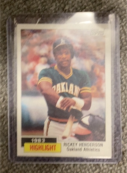1984 Topps #2 Rickey Henderson — front