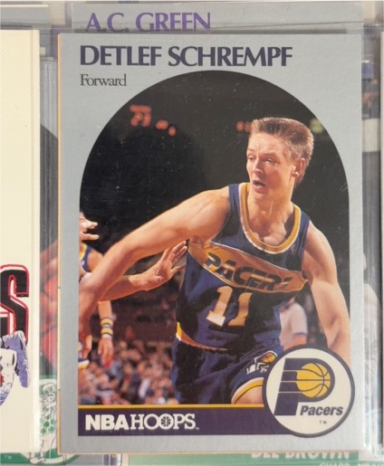 1990-91 NBA Hoops #138 Detlef Schrempf — front