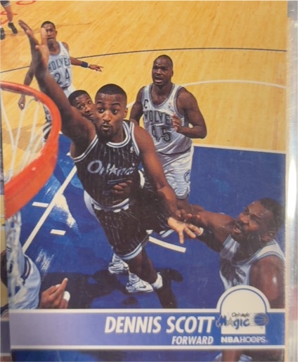 1994-95 Hoops #154 Dennis Scott — front